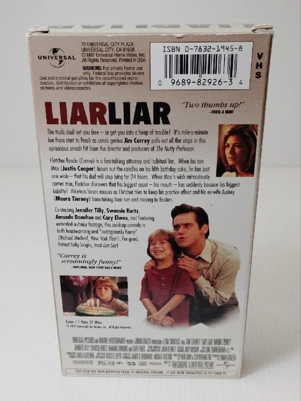 12 For $8 Liar Liar VHS Tape with Original Sleeve - Jim Carrey